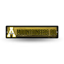 NCAA Appalachian State Mountaineers Plastic 4" x 16" Street Sign By Rico Industries