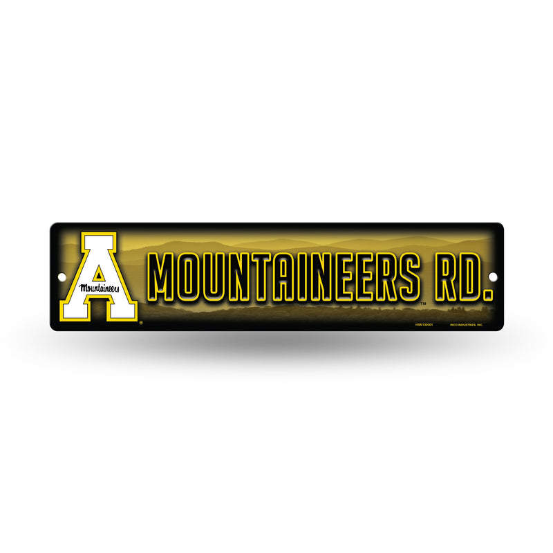 NCAA Appalachian State Mountaineers Plastic 4" x 16" Street Sign By Rico Industries