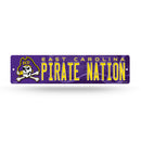 NCAA East Carolina Pirates Plastic 4" x 16" Street Sign By Rico Industries