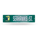 NCAA N.Carolina-Wilmington Seahawks Plastic 4" x 16" Street Sign By Rico Industries