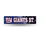 NFL New York Giants Plastic 4" x 16" Street Sign By Rico Industries