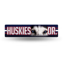 NCAA Connecticut Huskies Plastic 4" x 16" Street Sign By Rico Industries