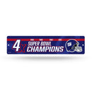 NFL New York Giants Plastic 4" x 16" Street Sign By Rico Industries