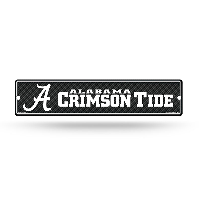 NCAA Alabama Crimson Tide Plastic 4" x 16" Street Sign By Rico Industries