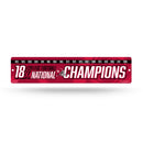 NCAA Alabama Crimson Tide Plastic 4" x 16" Street Sign By Rico Industries