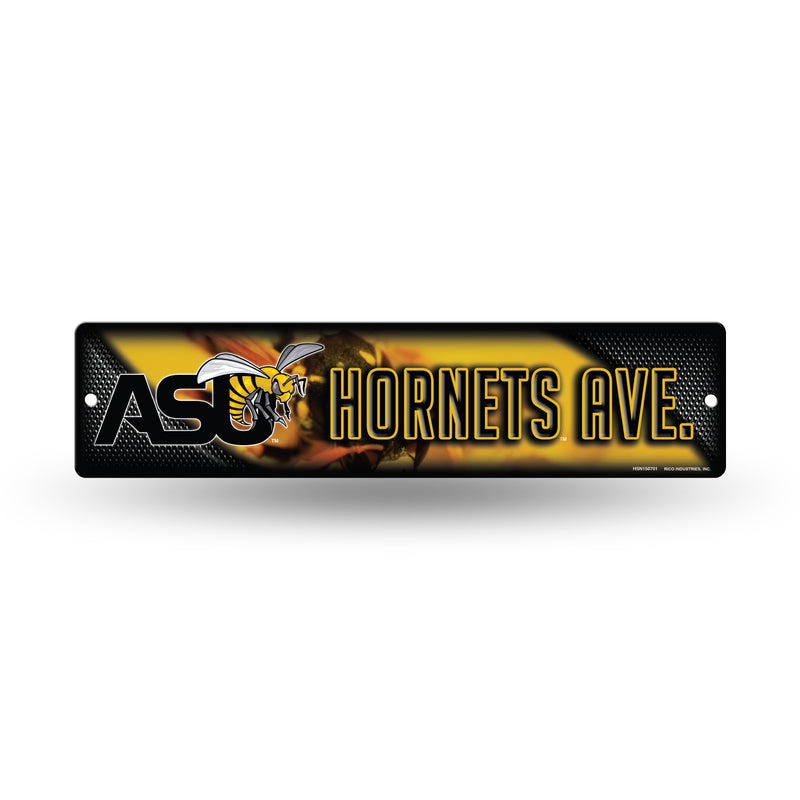 NCAA Alabama State Hornets Plastic 4" x 16" Street Sign By Rico Industries