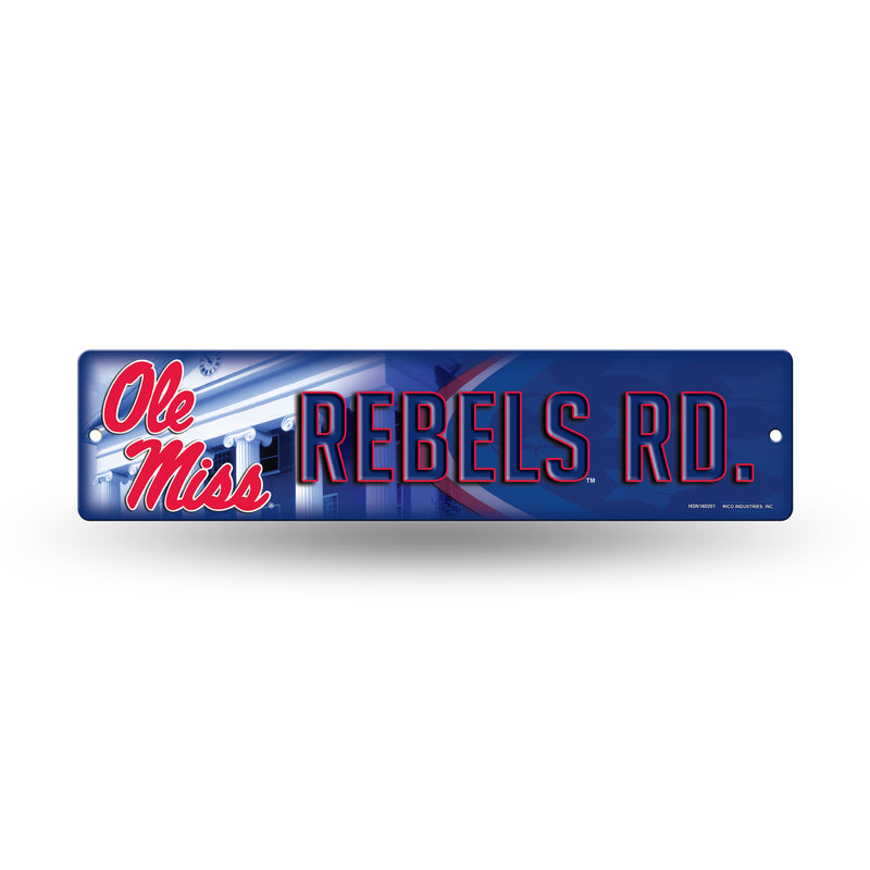 Mississippi Ole Miss Rebels Plastic Street Sign
