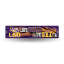 NCAA LSU Tigers Plastic 4" x 16" Street Sign By Rico Industries