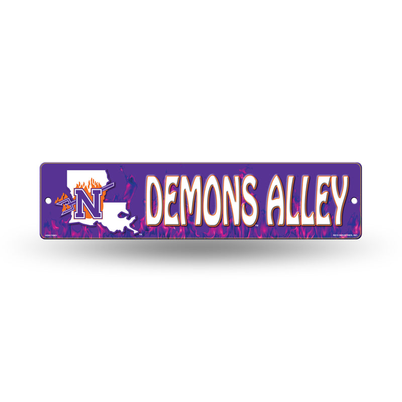 NCAA Northwestern State Demons Plastic 4" x 16" Street Sign By Rico Industries