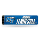 Middle Tennessee Blue Raiders Plastic Street Sign