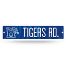 NCAA Memphis Tigers Plastic 4" x 16" Street Sign By Rico Industries
