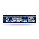 Cowboys 5 Time Super Bowl Champs  High-Res Plastic Street Sign