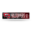 NCAA Western Kentucky Hilltoppers Plastic 4" x 16" Street Sign By Rico Industries