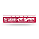 NCAA Indiana Hoosiers Plastic 4" x 16" Street Sign By Rico Industries