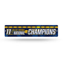 NCAA Notre Dame Fighting Irish Plastic 4" x 16" Street Sign By Rico Industries