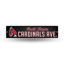 NCAA Ball State Cardinals Plastic 4" x 16" Street Sign By Rico Industries