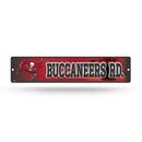 NFL Tampa Bay Buccaneers Plastic 4" x 16" Street Sign By Rico Industries