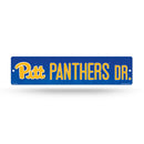 NCAA Pitt Panthers Plastic 4" x 16" Street Sign By Rico Industries