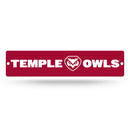 Temple Owls Plastic Street Sign