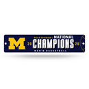 Michigan Wolverines 2026 NCAA Men's Basketball National Champions Plastic Street Sign