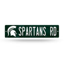 NCAA Michigan State Spartans Plastic 4" x 16" Street Sign By Rico Industries