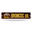 Western Michigan Broncos Dr. Plastic Street Sign (4" x 16")