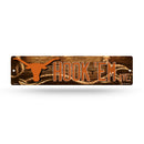 NCAA Texas Longhorns Plastic 4" x 16" Street Sign By Rico Industries
