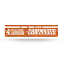 NCAA Texas Longhorns Plastic 4" x 16" Street Sign By Rico Industries