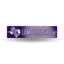 NCAA Stephen F. Austin Lumberjacks Plastic 4" x 16" Street Sign By Rico Industries