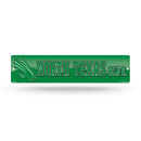 NCAA North Texas Mean Green Plastic 4" x 16" Street Sign By Rico Industries