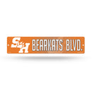 NCAA Sam Houston State Bearkats Plastic 4" x 16" Street Sign By Rico Industries