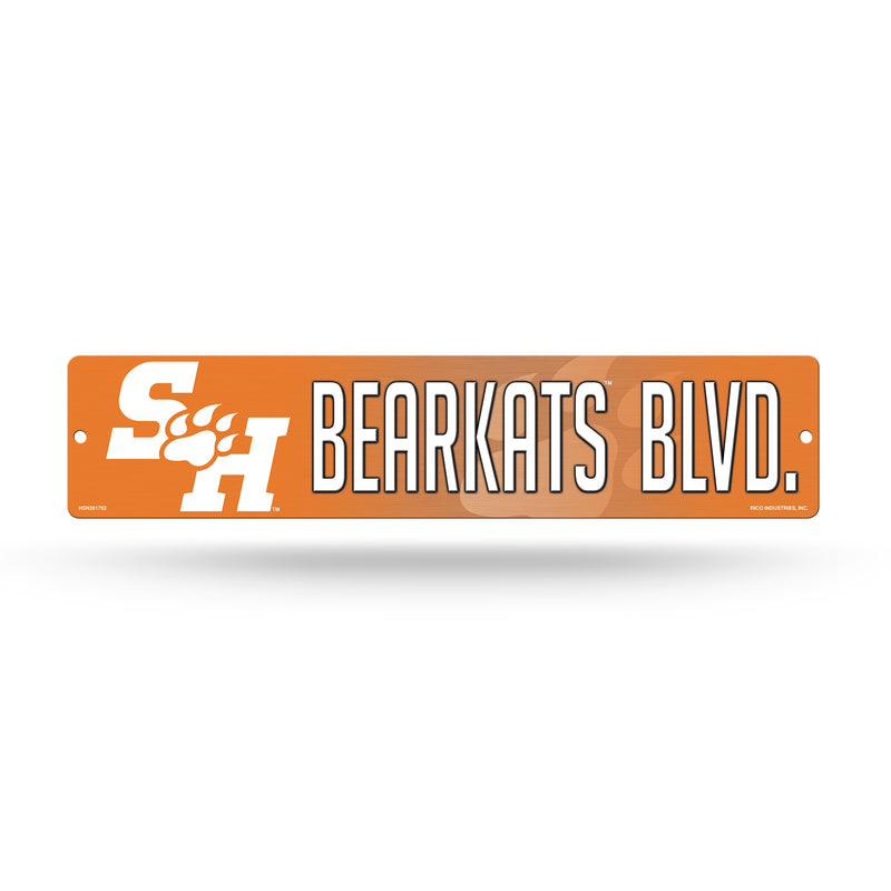 NCAA Sam Houston State Bearkats Plastic 4" x 16" Street Sign By Rico Industries