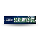 NFL Seattle Seahawks Plastic 4" x 16" Street Sign By Rico Industries