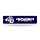 NCAA Gonzaga Bulldogs Plastic 4" x 16" Street Sign By Rico Industries