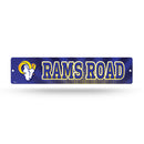 NFL Los Angeles Rams Plastic 4" x 16" Street Sign By Rico Industries