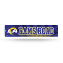 NFL Los Angeles Rams Plastic 4" x 16" Street Sign By Rico Industries
