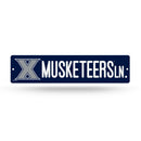 NCAA Xavier Musketeers Plastic 4" x 16" Street Sign By Rico Industries
