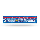 NCAA Kansas Jayhawks Plastic 4" x 16" Street Sign By Rico Industries