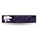 NCAA Kansas State Wildcats Plastic 4" x 16" Street Sign By Rico Industries