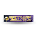 NFL Minnesota Vikings Plastic 4" x 16" Street Sign By Rico Industries