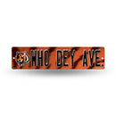 NFL Cincinnati Bengals Plastic 4" x 16" Street Sign By Rico Industries