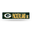 NFL Green Bay Packers Plastic 4" x 16" Street Sign By Rico Industries