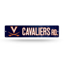 NCAA Virginia Cavaliers Plastic 4" x 16" Street Sign By Rico Industries