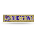 NCAA James Madiscon Dukes Plastic 4" x 16" Street Sign By Rico Industries