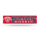 NCAA Radford  Highlanders Plastic 4" x 16" Street Sign By Rico Industries