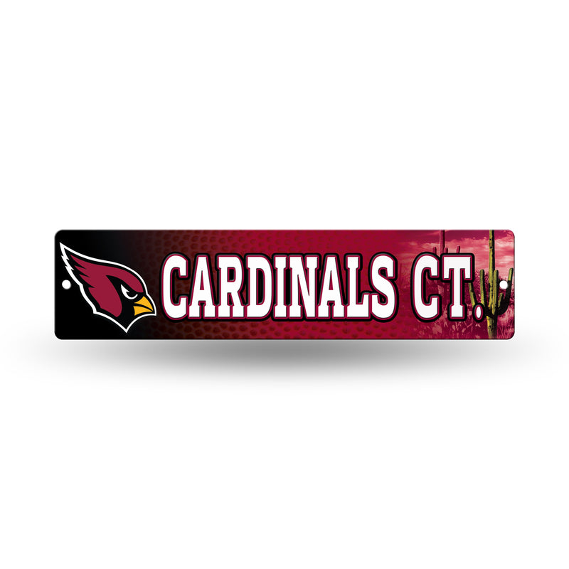 NFL Arizona Cardinals Plastic 4" x 16" Street Sign By Rico Industries