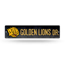 NCAA Arkansas-Pine Bluff Golden Lions Plastic 4" x 16" Street Sign By Rico Industries