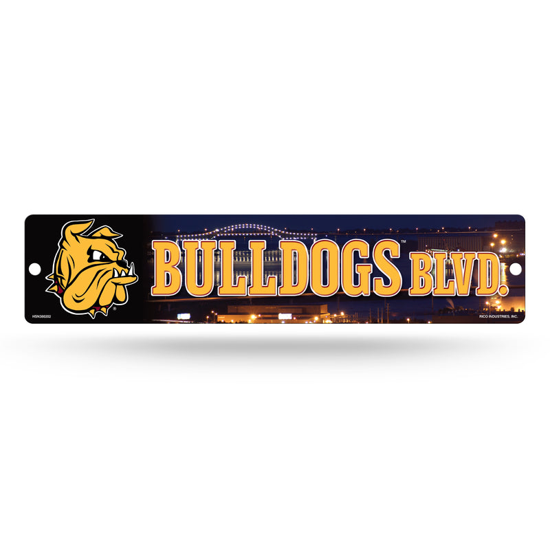 NCAA Minnesota-Duluth Bulldogs Plastic 4" x 16" Street Sign By Rico Industries
