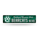 NCAA Northwest Missouri State Bearcats Plastic 4" x 16" Street Sign By Rico Industries