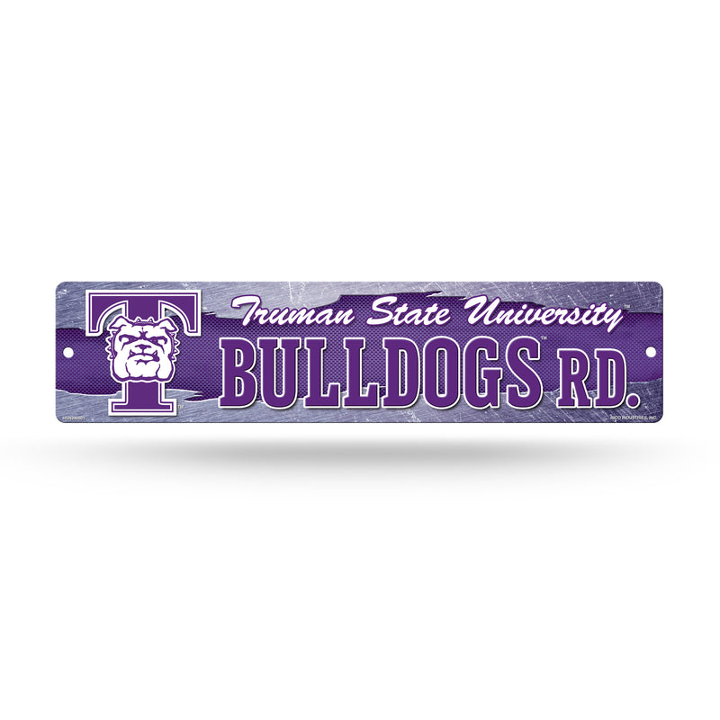 NCAA Truman State Bulldogs Plastic 4" x 16" Street Sign By Rico Industries